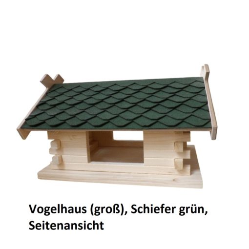 23.230-03 Vogelhaus (groß), Schiefer grün - 6